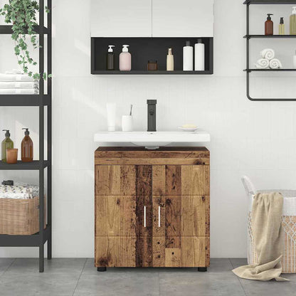 Bathroom Cabinet Set TULUM Old Wood 60 x 34 x 63 cm