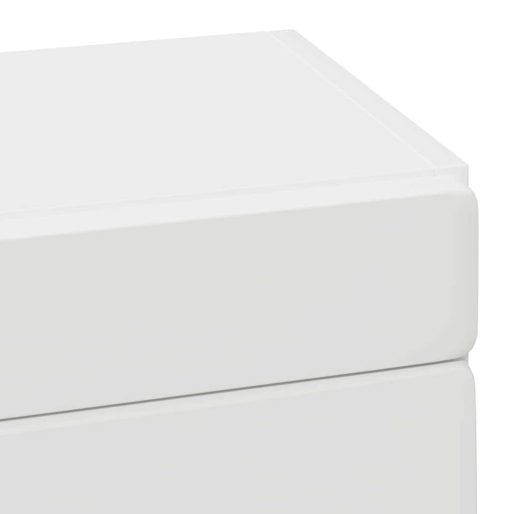 Bathroom Wall Cabinet with Shelf TULUM White 37 x 24.5 x 86 cm