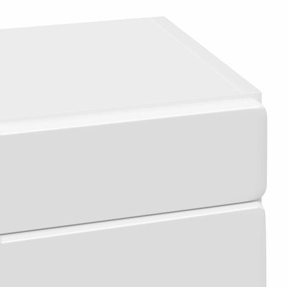 Bathroom Wall Cabinet with Shelf TULUM White 37 x 24.5 x 86 cm
