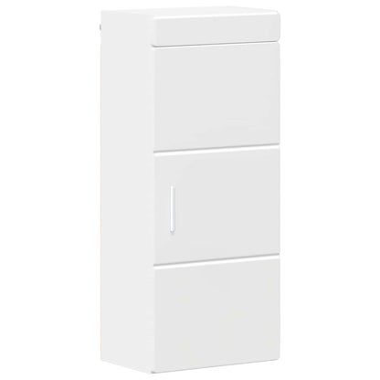 Bathroom Wall Cabinet with Shelf TULUM White 37 x 24.5 x 86 cm