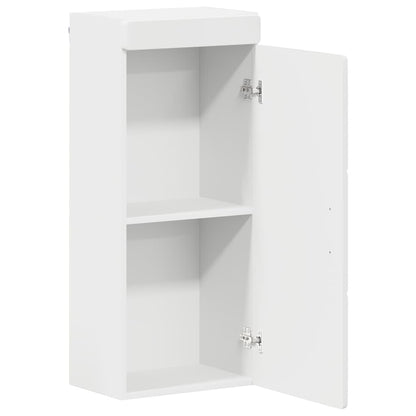 Bathroom Wall Cabinet with Shelf TULUM White 37 x 24.5 x 86 cm
