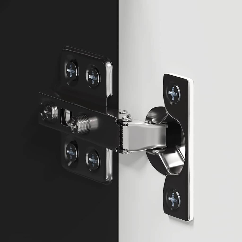 Bathroom Wall Cabinet with Shelf TULUM Black 37 x 24.5 x 86 cm