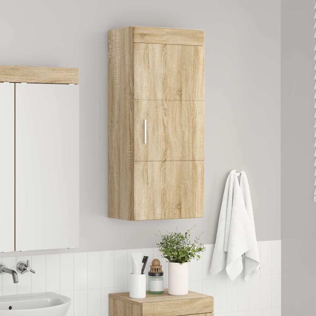 Bathroom Wall Cabinet TULUM Sonoma Oak 37 x 24.5 x 86 cm