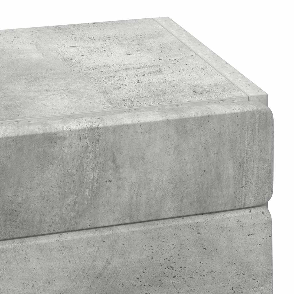 Bathroom Wall Cabinet TULUM Concrete Grey 37 x 24.5 x 86 cm