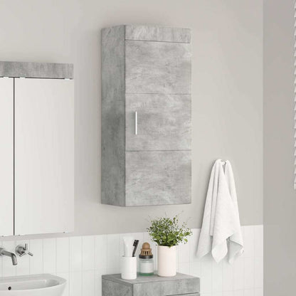 Bathroom Wall Cabinet TULUM Concrete Grey 37 x 24.5 x 86 cm