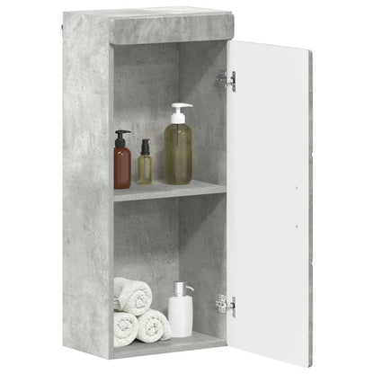Bathroom Wall Cabinet TULUM Concrete Grey 37 x 24.5 x 86 cm
