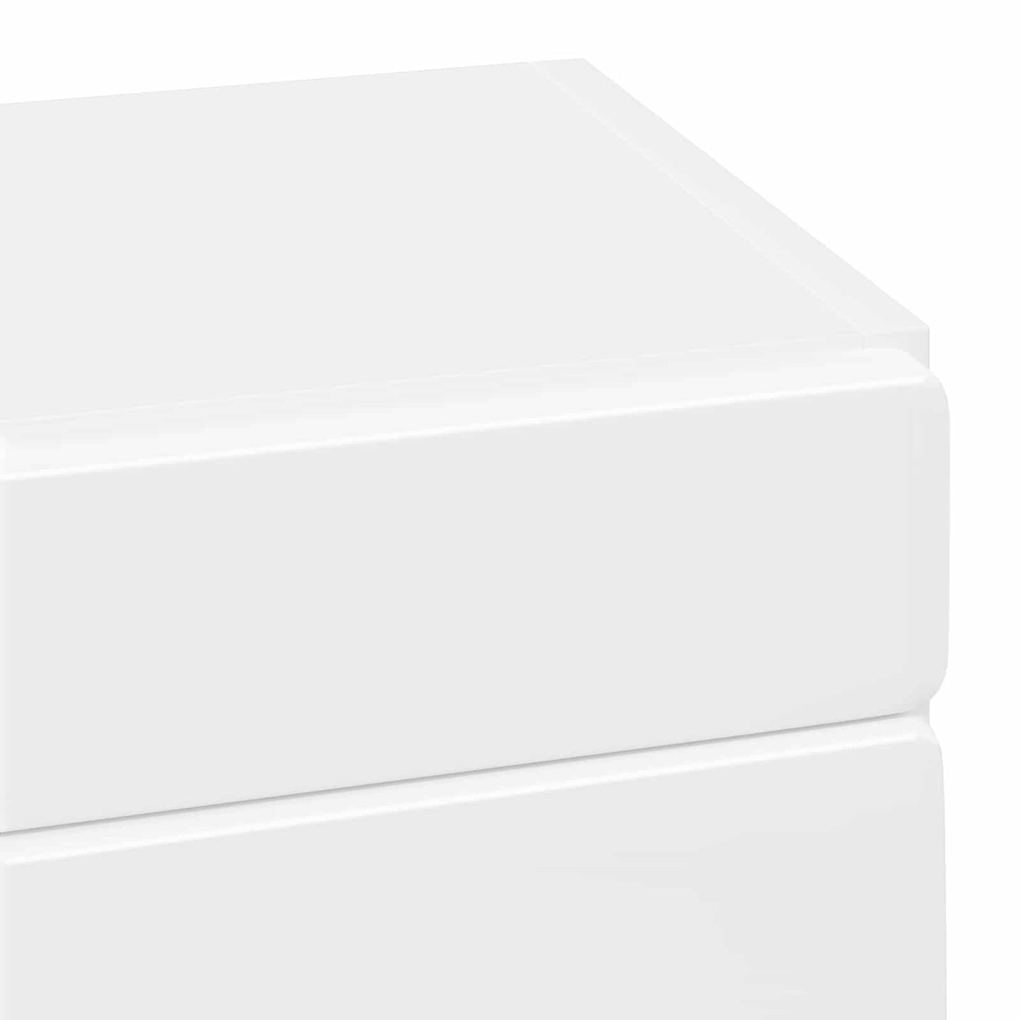 Bathroom Wall Cabinet TULUM High Gloss White 37 x 24.5 x 86 cm