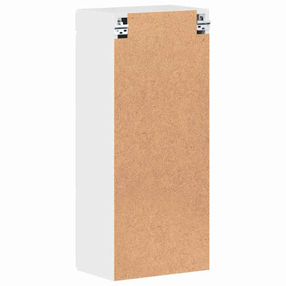 Bathroom Wall Cabinet TULUM High Gloss White 37 x 24.5 x 86 cm