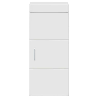 Bathroom Wall Cabinet TULUM High Gloss White 37 x 24.5 x 86 cm