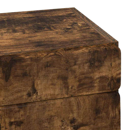 Bathroom Wall Cabinet TULUM Smoked Oak 37 x 24.5 x 86 cm
