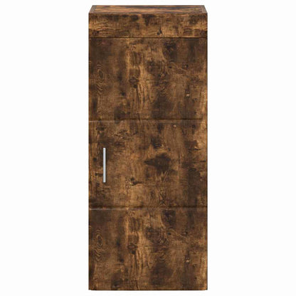 Bathroom Wall Cabinet TULUM Smoked Oak 37 x 24.5 x 86 cm