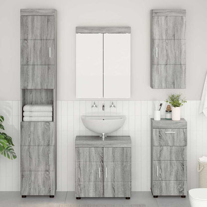 Bathroom Wall Cabinet TULUM Grey Sonoma 37 x 24.5 x 86 cm