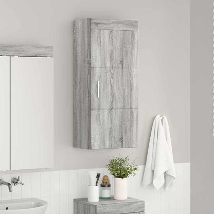 Bathroom Wall Cabinet TULUM Grey Sonoma 37 x 24.5 x 86 cm