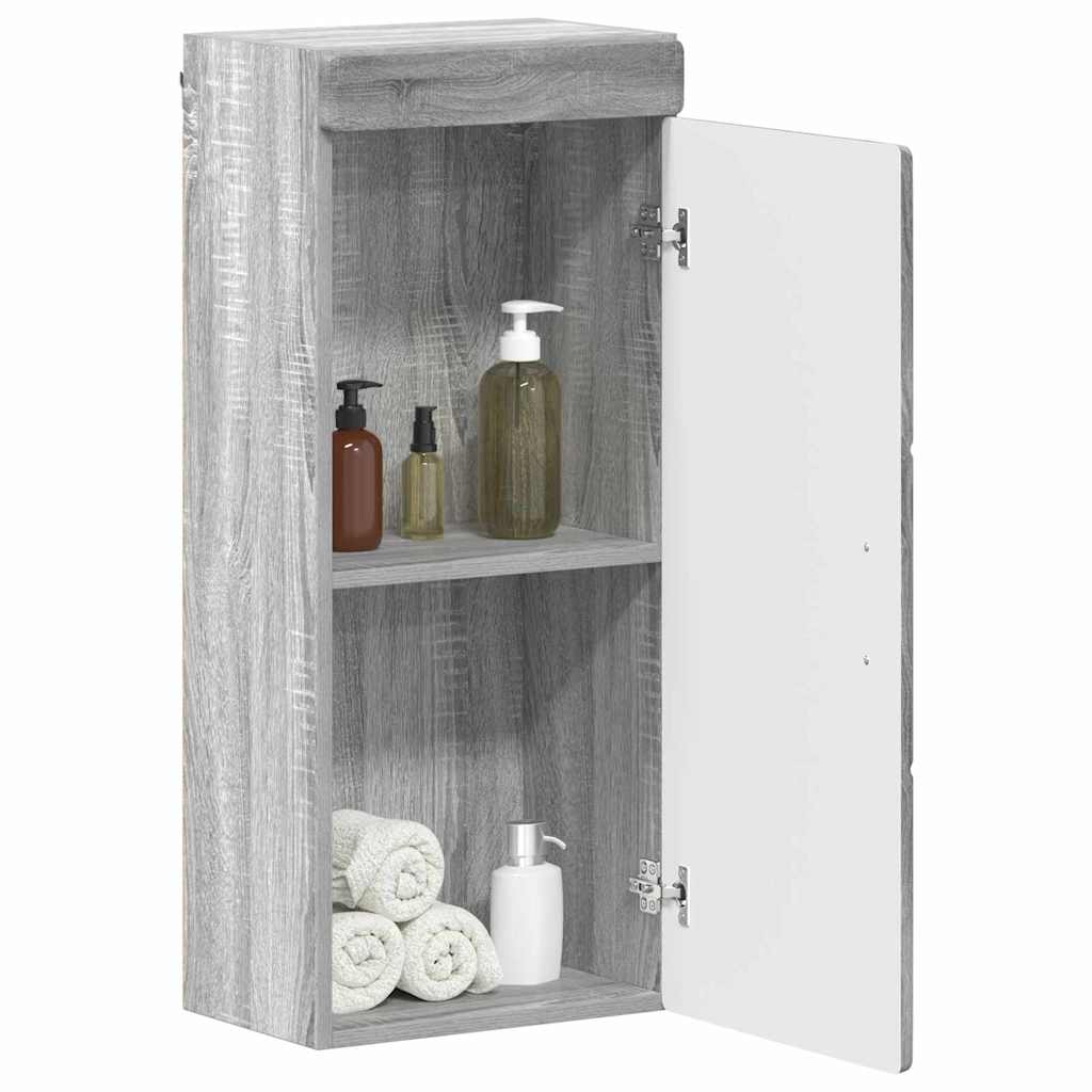 Bathroom Wall Cabinet TULUM Grey Sonoma 37 x 24.5 x 86 cm