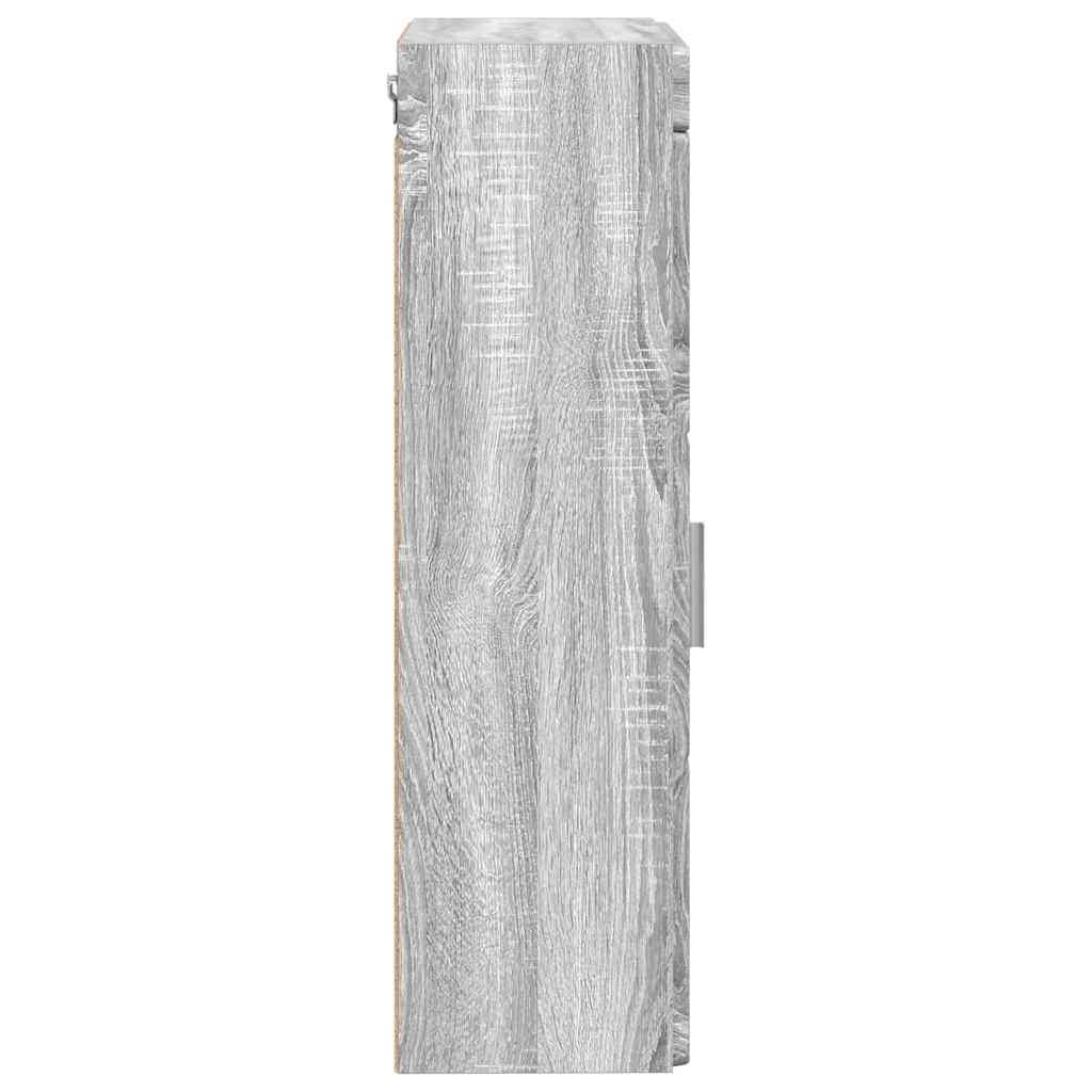 Bathroom Wall Cabinet TULUM Grey Sonoma 37 x 24.5 x 86 cm