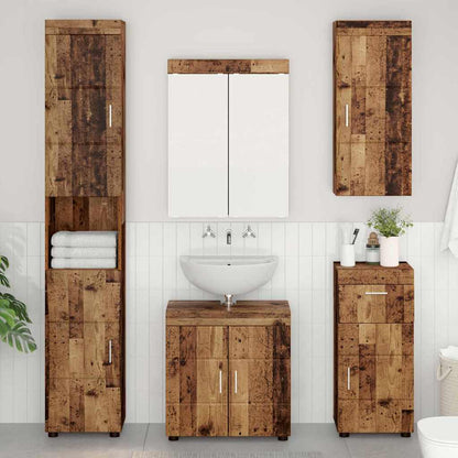 Bathroom Wall Cabinet TULUM Old Wood 37 x 24.5 x 86 cm