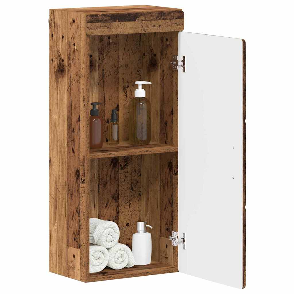 Bathroom Wall Cabinet TULUM Old Wood 37 x 24.5 x 86 cm