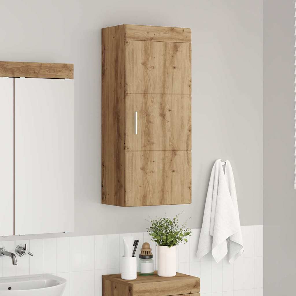 Bathroom Wall Cabinet TULUM Artisan Oak 37 x 24.5 x 86 cm