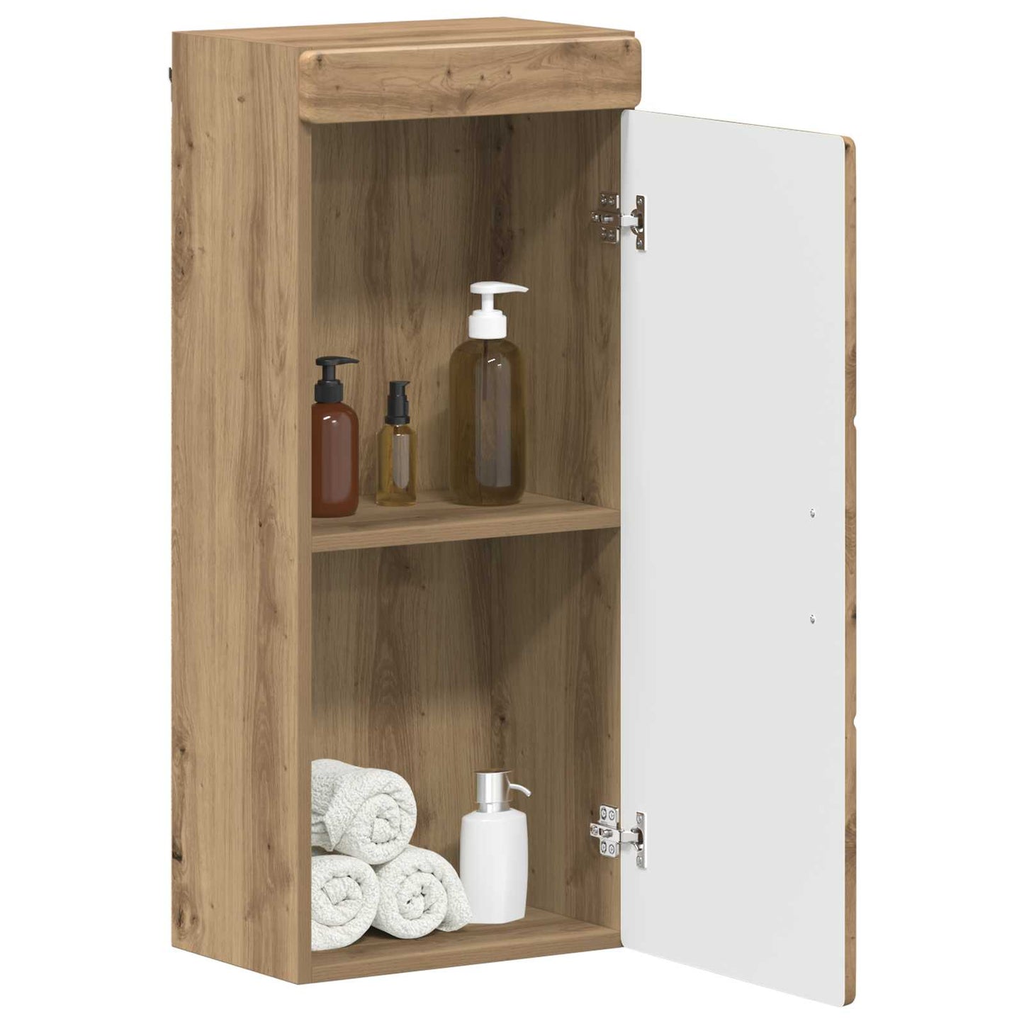Bathroom Wall Cabinet TULUM Artisan Oak 37 x 24.5 x 86 cm