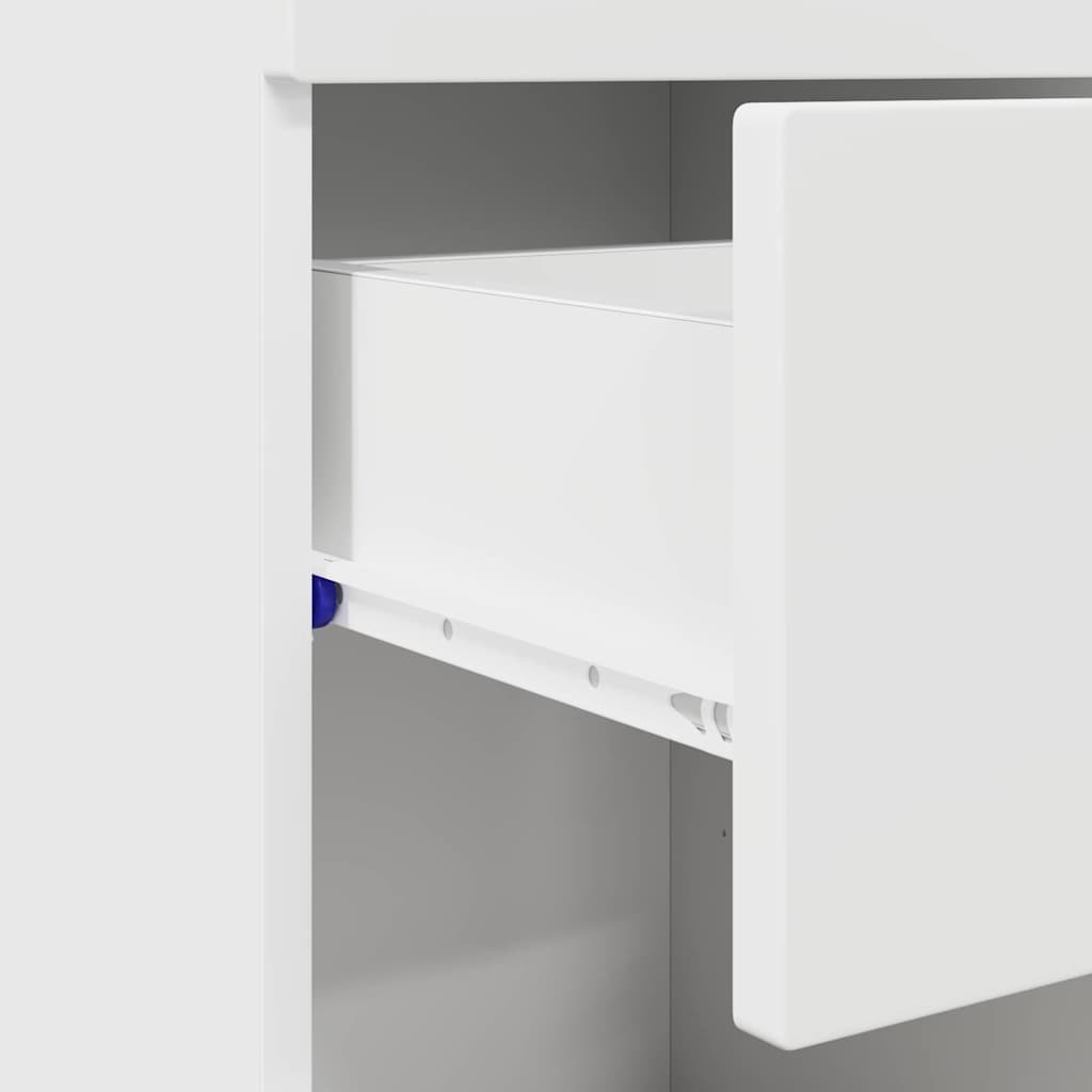 Bathroom Cabinet Set with Drawer TULUM White 37 x 31.5 x 82 cm