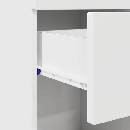 Bathroom Cabinet Set with Drawer TULUM White 37 x 31.5 x 82 cm