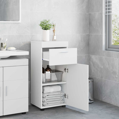 Bathroom Cabinet Set with Drawer TULUM White 37 x 31.5 x 82 cm