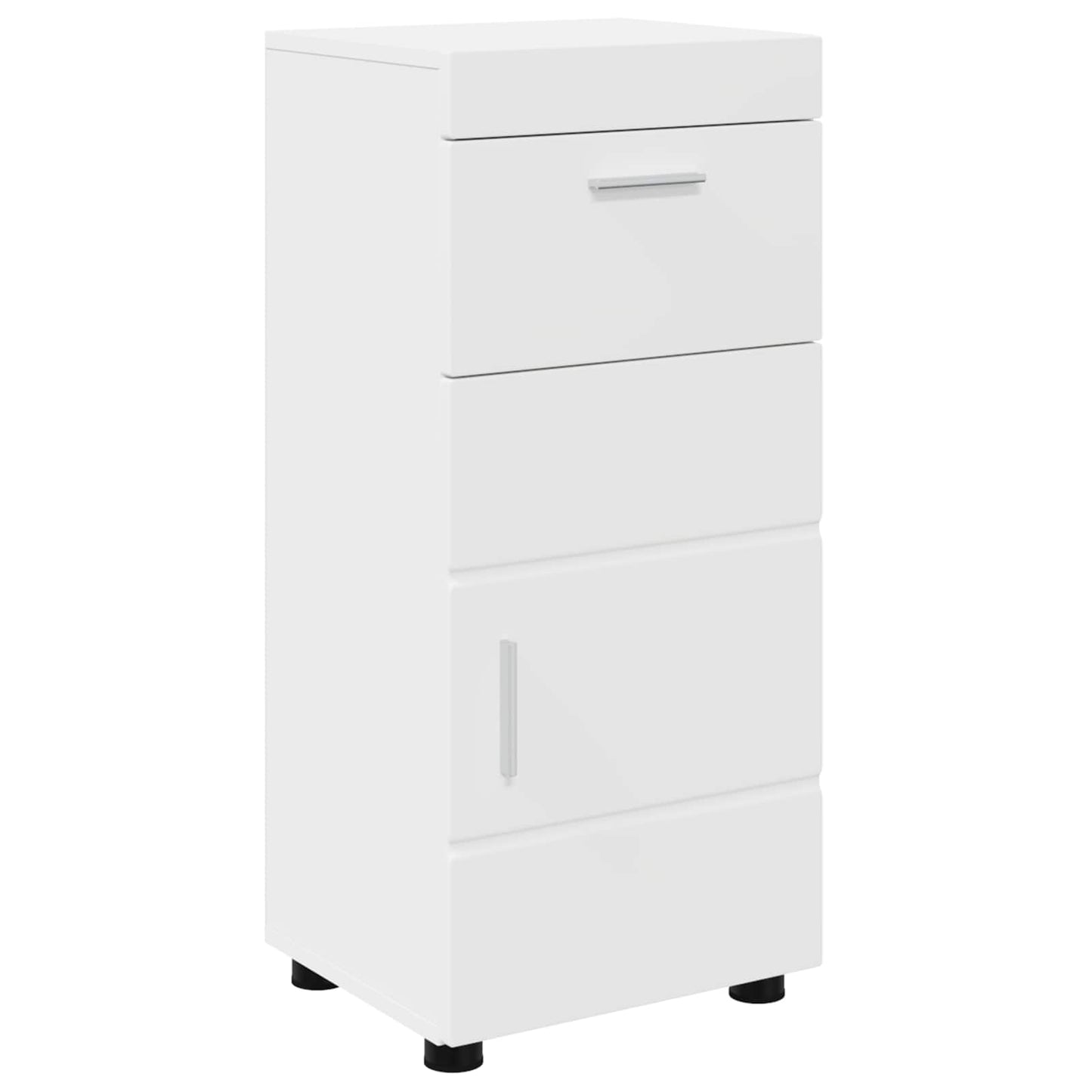 Bathroom Cabinet Set with Drawer TULUM White 37 x 31.5 x 82 cm