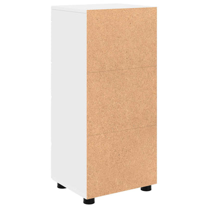 Bathroom Cabinet Set with Drawer TULUM White 37 x 31.5 x 82 cm