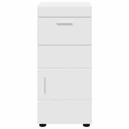 Bathroom Cabinet Set with Drawer TULUM White 37 x 31.5 x 82 cm