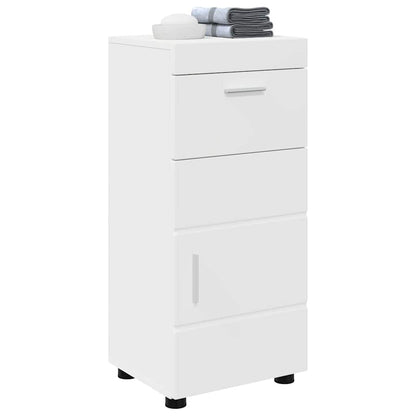 Bathroom Cabinet Set with Drawer TULUM White 37 x 31.5 x 82 cm