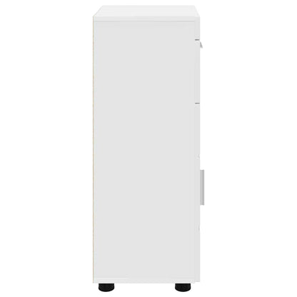 Bathroom Cabinet Set with Drawer TULUM White 37 x 31.5 x 82 cm