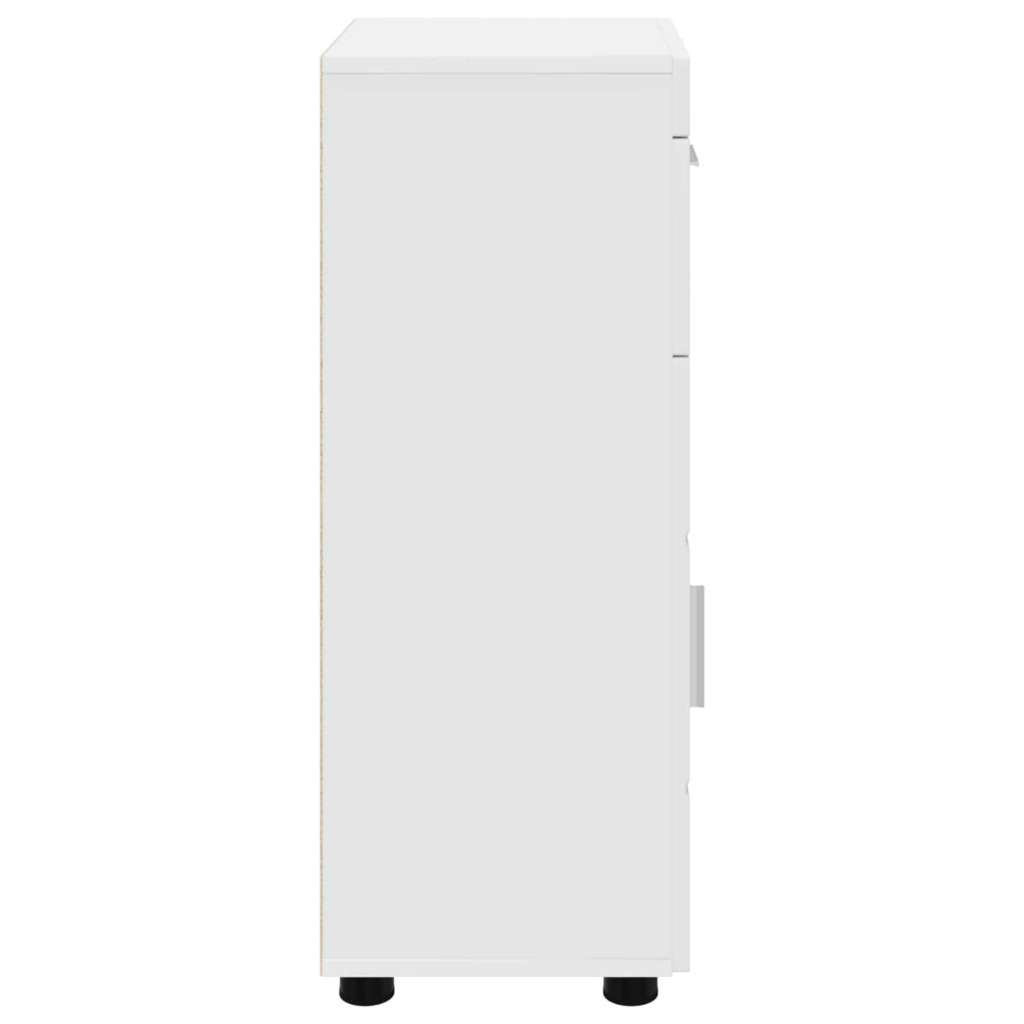 Bathroom Cabinet Set with Drawer TULUM White 37 x 31.5 x 82 cm