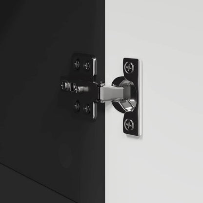 Bathroom Cabinet Set with Drawer TULUM Black 37 x 31.5 x 82 cm