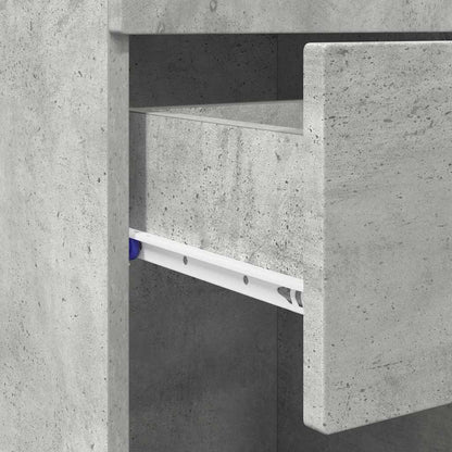 Bathroom Cabinet Set TULUM Concrete Grey 37 x 31.5 x 82 cm