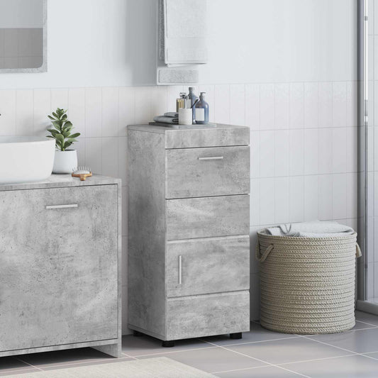 Bathroom Cabinet Set TULUM Concrete Grey 37 x 31.5 x 82 cm