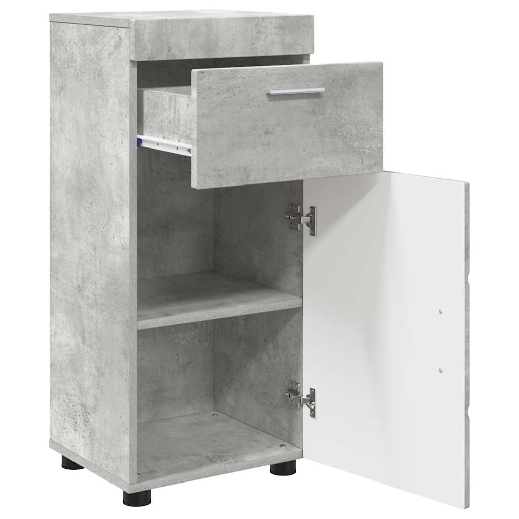 Bathroom Cabinet Set TULUM Concrete Grey 37 x 31.5 x 82 cm