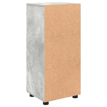 Bathroom Cabinet Set TULUM Concrete Grey 37 x 31.5 x 82 cm