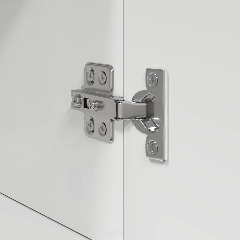 Bathroom Cabinet Set TULUM High Gloss White 37 x 31.5 x 82 cm