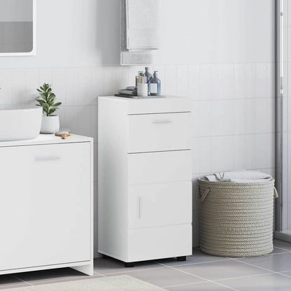 Bathroom Cabinet Set TULUM High Gloss White 37 x 31.5 x 82 cm