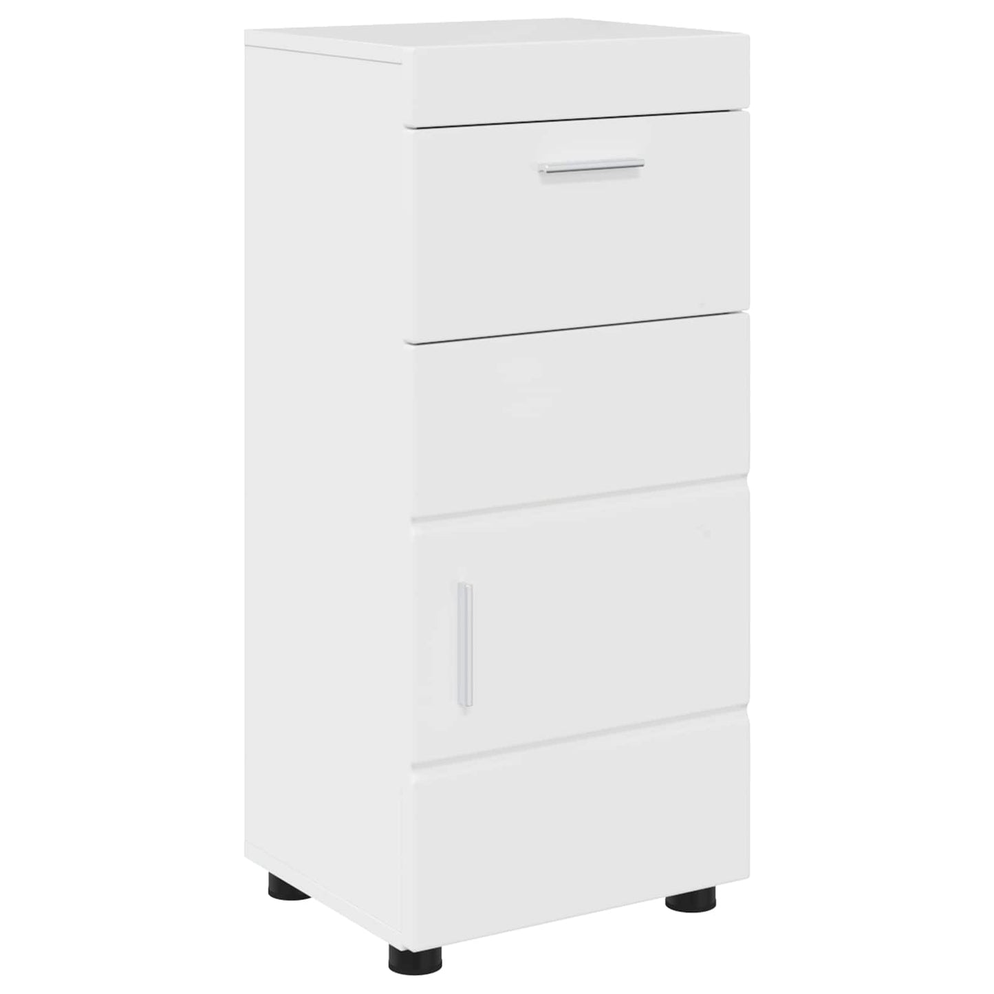 Bathroom Cabinet Set TULUM High Gloss White 37 x 31.5 x 82 cm