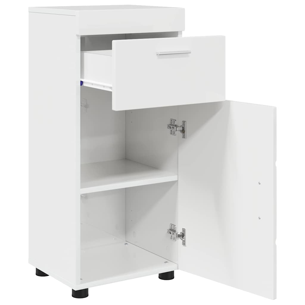 Bathroom Cabinet Set TULUM High Gloss White 37 x 31.5 x 82 cm