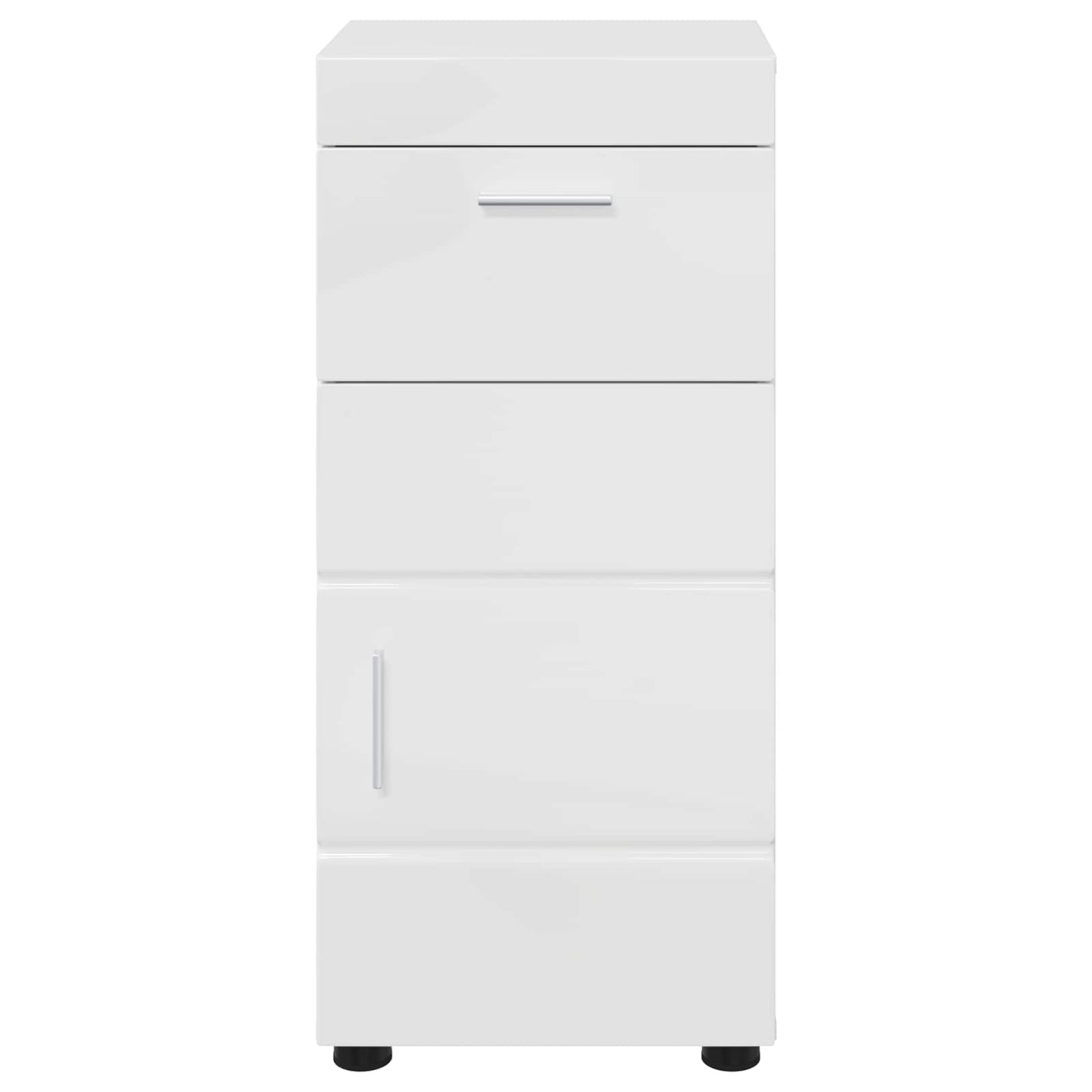 Bathroom Cabinet Set TULUM High Gloss White 37 x 31.5 x 82 cm