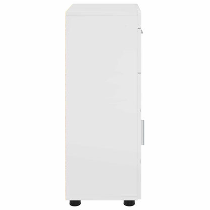 Bathroom Cabinet Set TULUM High Gloss White 37 x 31.5 x 82 cm