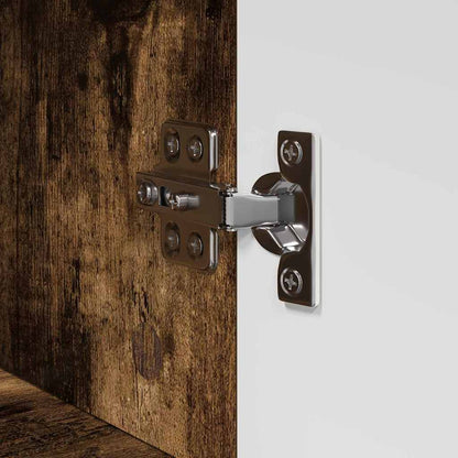 Bathroom Cabinet Set TULUM Smoked Oak 37 x 31.5 x 82 cm