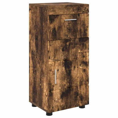 Bathroom Cabinet Set TULUM Smoked Oak 37 x 31.5 x 82 cm