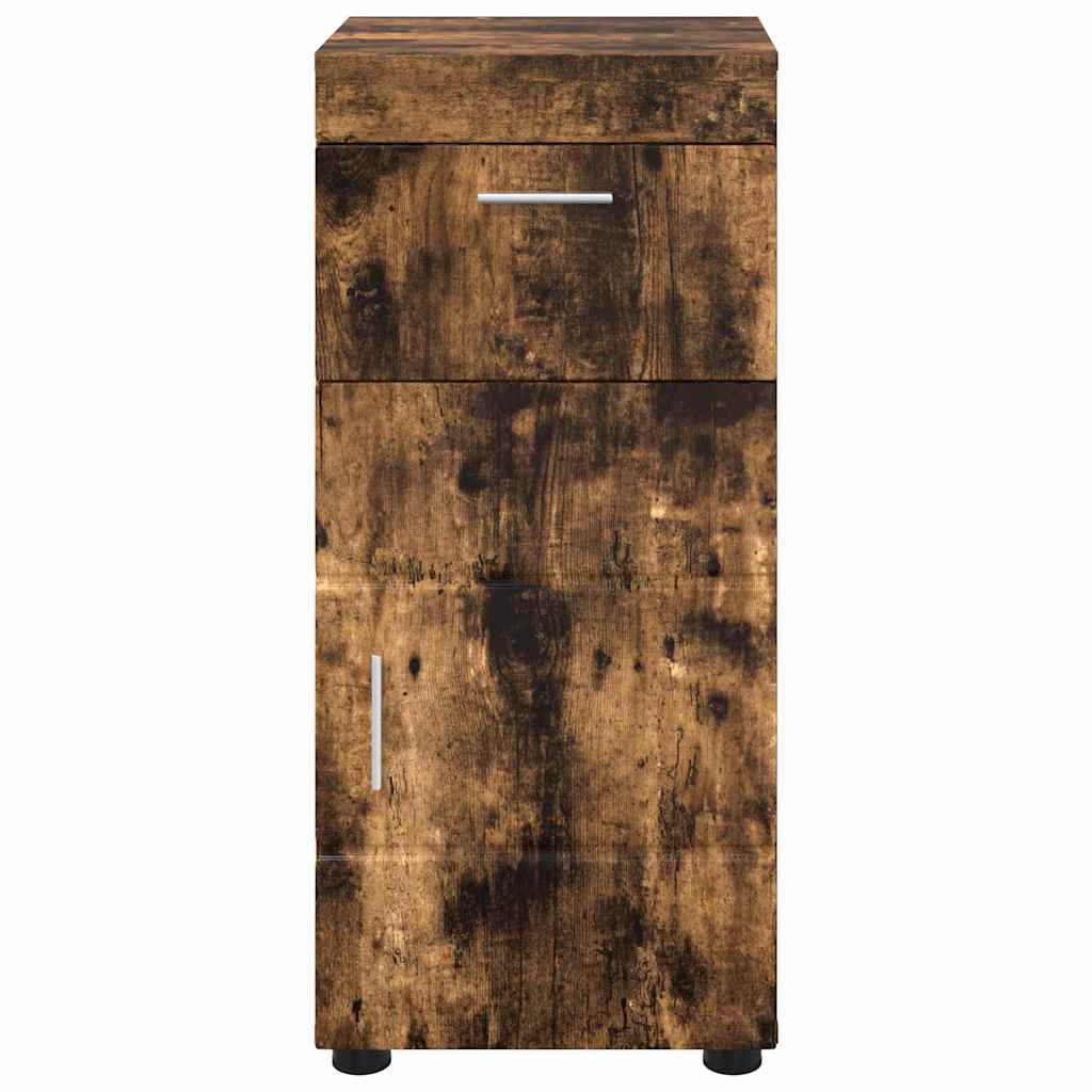 Bathroom Cabinet Set TULUM Smoked Oak 37 x 31.5 x 82 cm