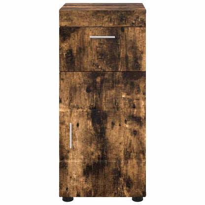 Bathroom Cabinet Set TULUM Smoked Oak 37 x 31.5 x 82 cm
