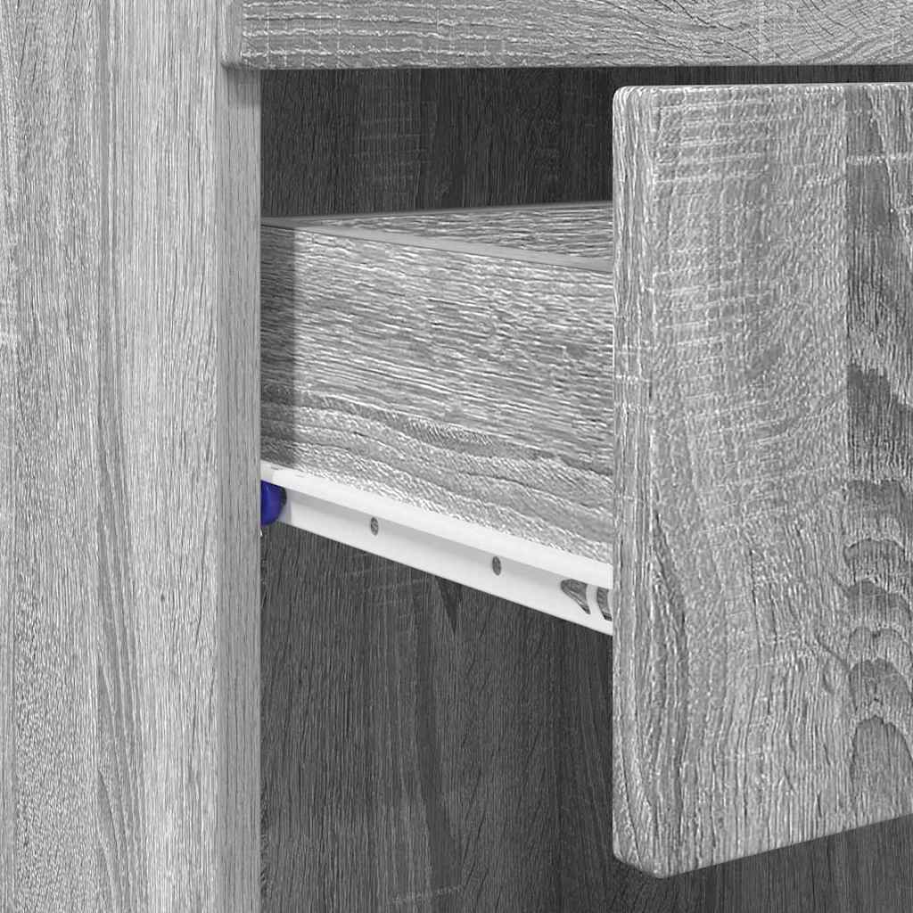 Bathroom Cabinet Set TULUM Grey Sonoma 37 x 31.5 x 82 cm