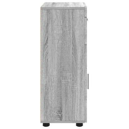 Bathroom Cabinet Set TULUM Grey Sonoma 37 x 31.5 x 82 cm