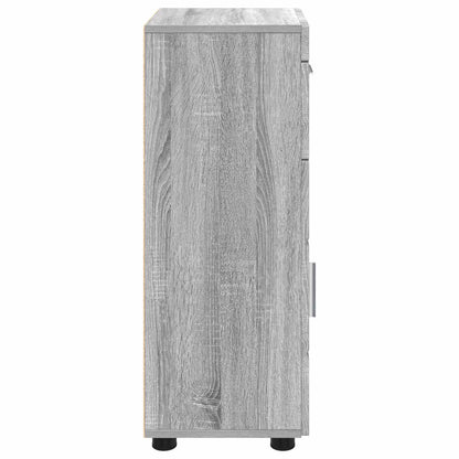 Bathroom Cabinet Set TULUM Grey Sonoma 37 x 31.5 x 82 cm